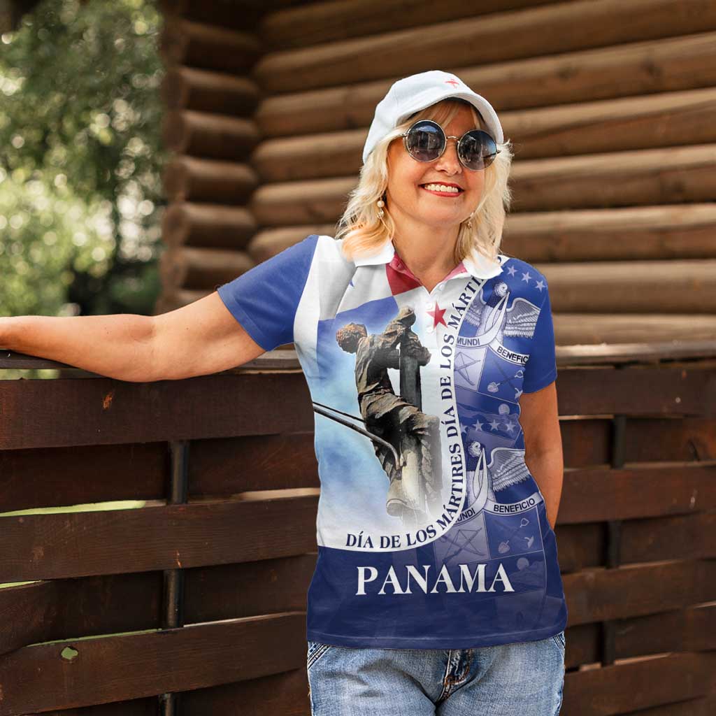 Panama Dia de los Martires Women Polo Shirt Panama Martyrs' Day Raises Flag - Wonder Print Shop