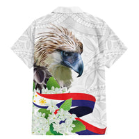 Philippines Eagle and Sampaguita Flowers Family Matching Mermaid Dress and Hawaiian Shirt Polynesian Pattern LT9 - Wonder Print Shop