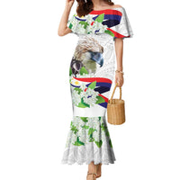 Philippines Eagle and Sampaguita Flowers Family Matching Mermaid Dress and Hawaiian Shirt Polynesian Pattern LT9 - Wonder Print Shop