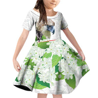 Philippines Eagle and Sampaguita Flowers Family Matching Off Shoulder Short Dress and Hawaiian Shirt Polynesian Pattern LT9 - Wonder Print Shop