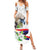 Philippines Eagle and Sampaguita Flowers Summer Maxi Dress Polynesian Pattern - Wonder Print Shop