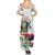 Philippines Eagle and Sampaguita Flowers Summer Maxi Dress Polynesian Pattern - Wonder Print Shop