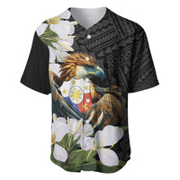 Philippines Eagle with Coat Of Arm Baseball Jersey Simple Sampaguita Jasmine LT9 - Wonder Print Shop