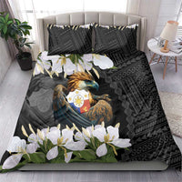Philippines Eagle with Coat Of Arm Bedding Set Simple Sampaguita Jasmine LT9 - Wonder Print Shop