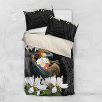 Philippines Eagle with Coat Of Arm Bedding Set Simple Sampaguita Jasmine LT9 - Wonder Print Shop