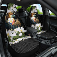 Philippines Eagle with Coat Of Arm Car Seat Cover Simple Sampaguita Jasmine LT9 - Wonder Print Shop