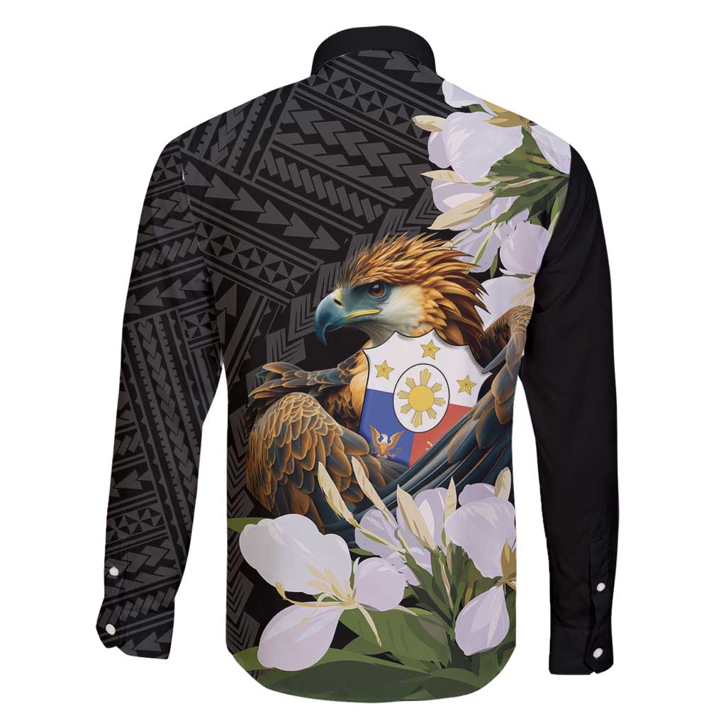 Philippines Eagle with Coat Of Arm Family Matching Mermaid Dress and Hawaiian Shirt Simple Sampaguita Jasmine LT9 - Wonder Print Shop