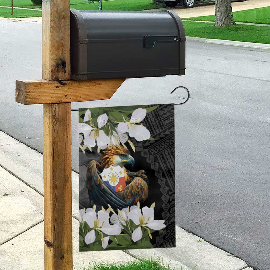 Philippines Eagle with Coat Of Arm Garden Flag Simple Sampaguita Jasmine - Wonder Print Shop