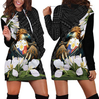 Philippines Eagle with Coat Of Arm Hoodie Dress Simple Sampaguita Jasmine - Wonder Print Shop