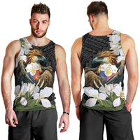 Philippines Eagle with Coat Of Arm Men Tank Top Simple Sampaguita Jasmine - Wonder Print Shop