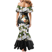 Philippines Eagle with Coat Of Arm Mermaid Dress Simple Sampaguita Jasmine - Wonder Print Shop