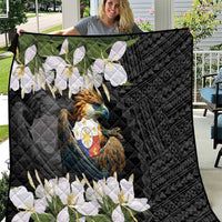 Philippines Eagle with Coat Of Arm Quilt Simple Sampaguita Jasmine - Wonder Print Shop
