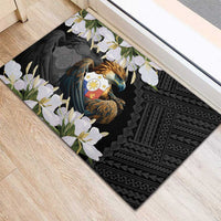 Philippines Eagle with Coat Of Arm Rubber Doormat Simple Sampaguita Jasmine - Wonder Print Shop