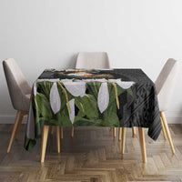Philippines Eagle with Coat Of Arm Tablecloth Simple Sampaguita Jasmine - Wonder Print Shop