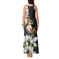 Philippines Eagle with Coat Of Arm Tank Maxi Dress Simple Sampaguita Jasmine - Wonder Print Shop