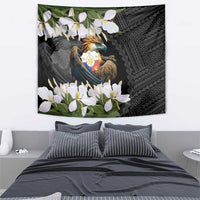 Philippines Eagle with Coat Of Arm Tapestry Simple Sampaguita Jasmine - Wonder Print Shop