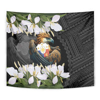Philippines Eagle with Coat Of Arm Tapestry Simple Sampaguita Jasmine - Wonder Print Shop
