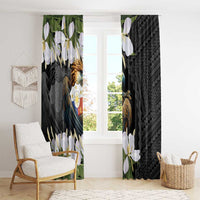 Philippines Eagle with Coat Of Arm Window Curtain Simple Sampaguita Jasmine - Wonder Print Shop