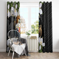 Philippines Eagle with Coat Of Arm Window Curtain Simple Sampaguita Jasmine - Wonder Print Shop