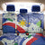 Philippines Flag Back Car Seat Cover Sampaguita Jasmine with Polynesian Tribal LT9 - Wonder Print Shop