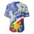 Philippines Flag Baseball Jersey Sampaguita Jasmine with Polynesian Tribal LT9 - Wonder Print Shop