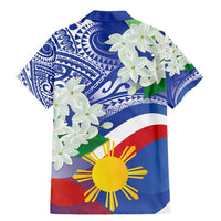 Philippines Flag Family Matching Mermaid Dress and Hawaiian Shirt Sampaguita Jasmine with Polynesian Tribal LT9 - Wonder Print Shop