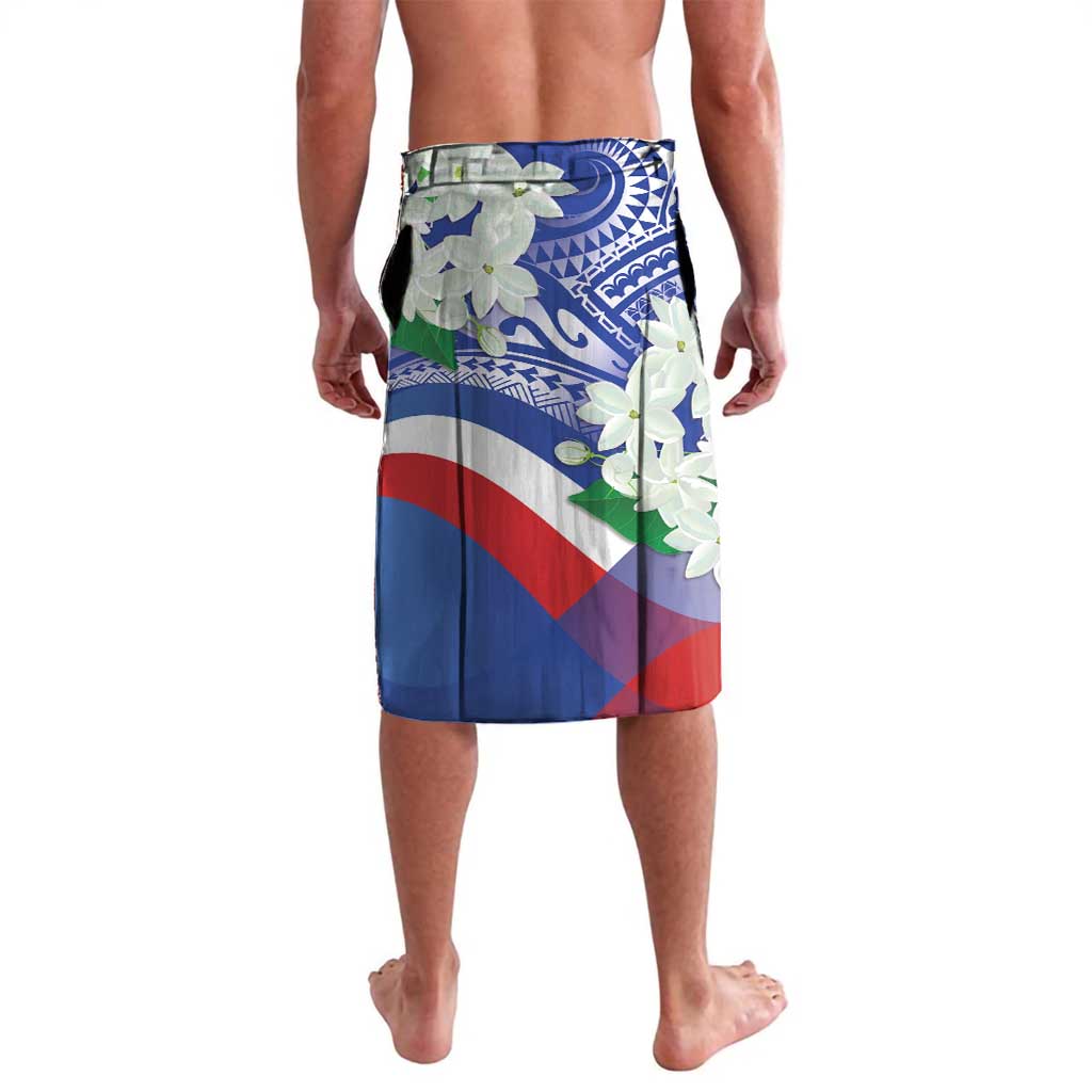 Philippines Flag Lavalava Sampaguita Jasmine with Polynesian Tribal - Wonder Print Shop