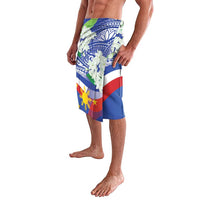 Philippines Flag Lavalava Sampaguita Jasmine with Polynesian Tribal - Wonder Print Shop