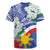 Philippines Flag Rugby Jersey Sampaguita Jasmine with Polynesian Tribal - Wonder Print Shop