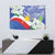 Philippines Flag Tapestry Sampaguita Jasmine with Polynesian Tribal - Wonder Print Shop