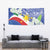 Philippines Flag Tapestry Sampaguita Jasmine with Polynesian Tribal - Wonder Print Shop