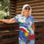 Philippines Flag Women Polo Shirt Sampaguita Jasmine with Polynesian Tribal - Wonder Print Shop