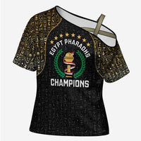 Custom Egypt Pharaohs Cross Shoulder Shirt African Football Champions 2025