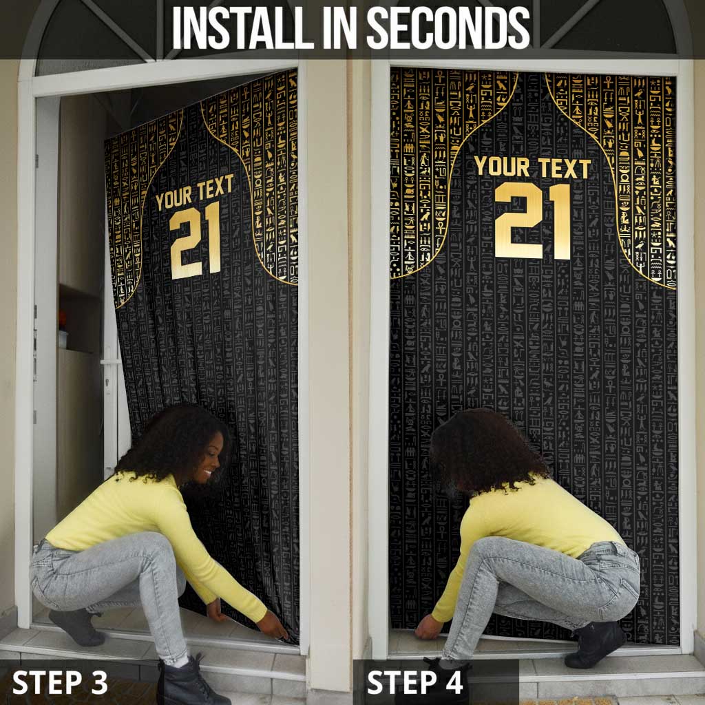 Custom Egypt Pharaohs Door Cover African Football Champions 2025
