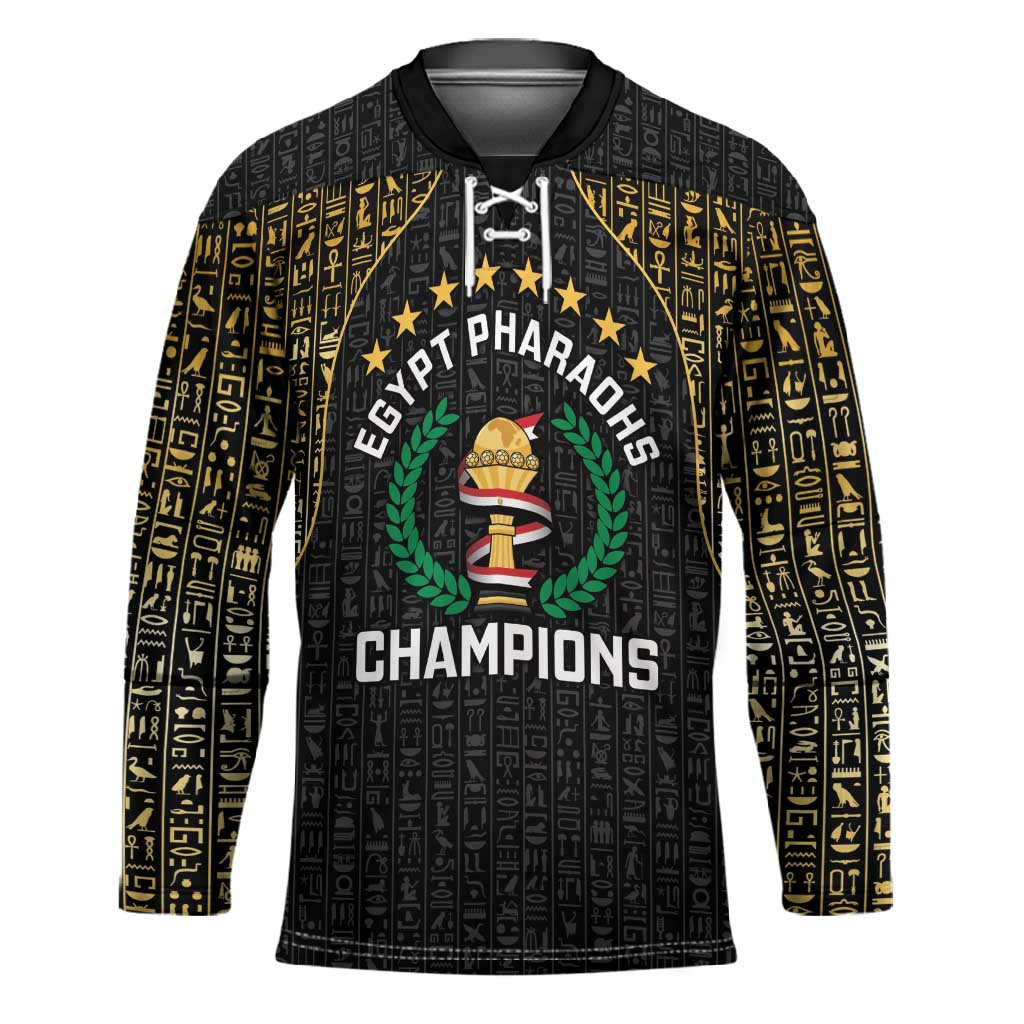 Custom Egypt Pharaohs Hockey Jersey African Football Champions 2025