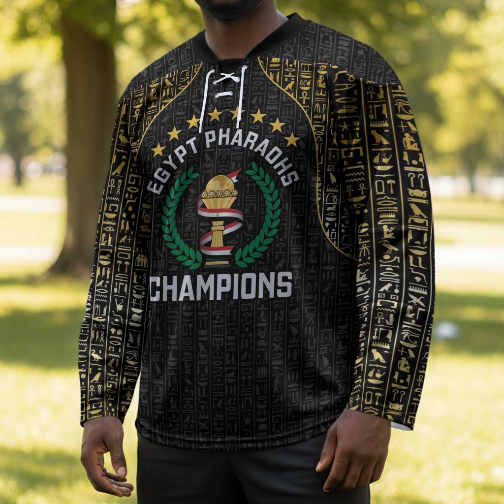 Custom Egypt Pharaohs Hockey Jersey African Football Champions 2025