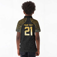 Custom Egypt Pharaohs Kid Polo Shirt African Football Champions 2025