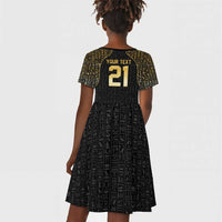 Custom Egypt Pharaohs Kid Short Sleeve Dress African Football Champions 2025