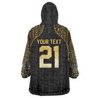 Custom Egypt Pharaohs Kid Wearable Blanket Hoodie African Football Champions 2025