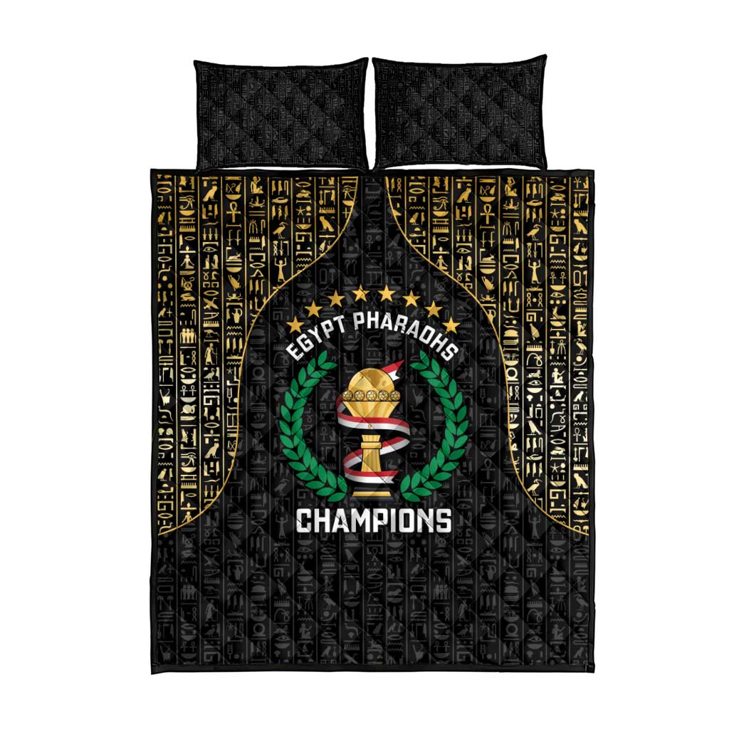 Egypt Pharaohs Quilt Bed Set African Football Champions 2025