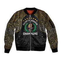 Custom Egypt Pharaohs Sleeve Zip Bomber Jacket African Football Champions 2025