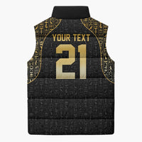 Custom Egypt Pharaohs Sleeveless Puffer Jacket African Football Champions 2025