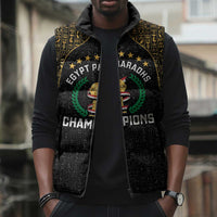 Custom Egypt Pharaohs Sleeveless Puffer Jacket African Football Champions 2025