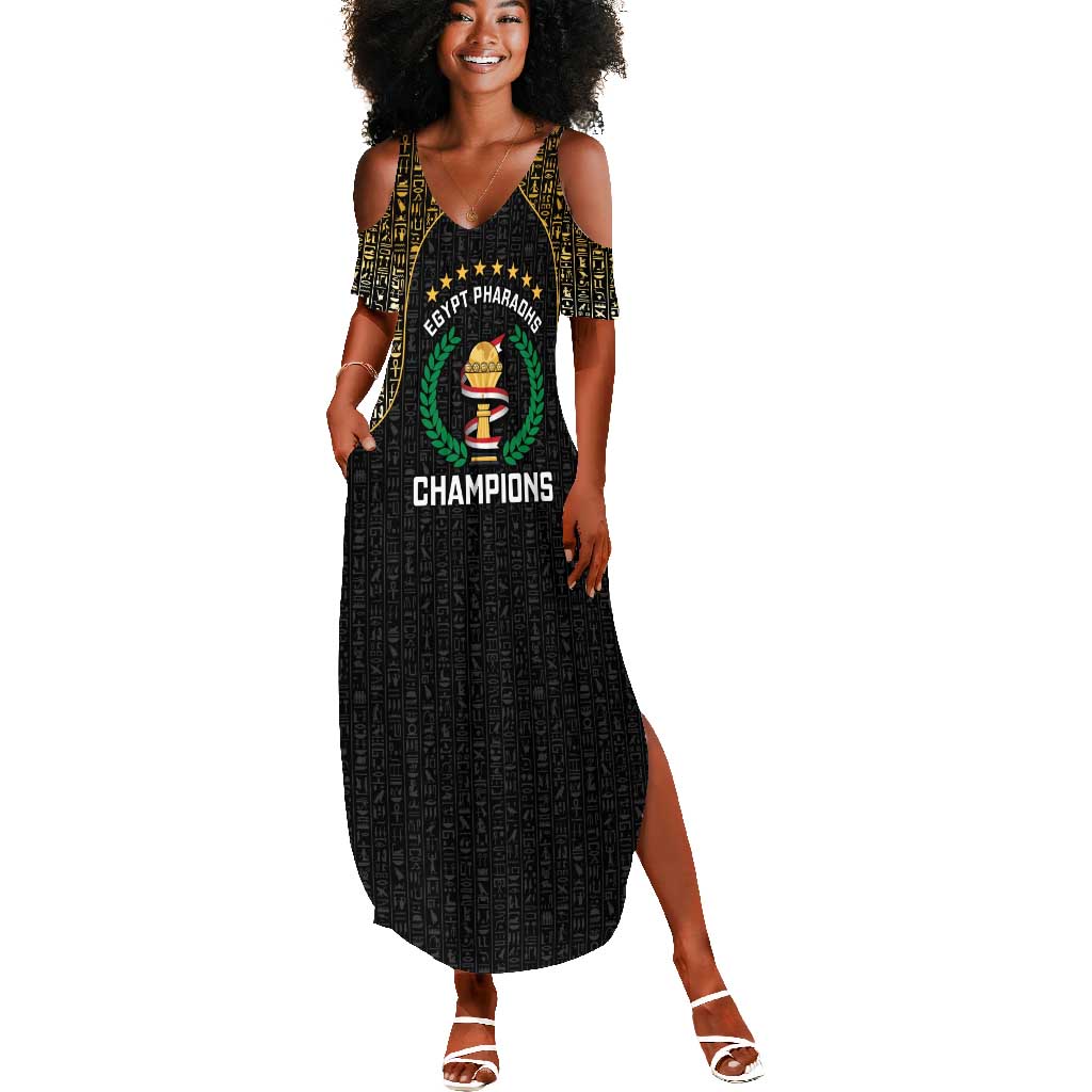 Custom Egypt Pharaohs Summer Maxi Dress African Football Champions 2025