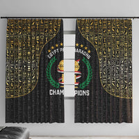 Egypt Pharaohs Window Curtain African Football Champions 2025