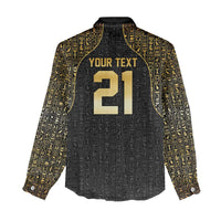 Custom Egypt Pharaohs Women Casual Shirt African Football Champions 2025