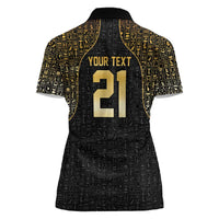 Custom Egypt Pharaohs Women Polo Shirt African Football Champions 2025