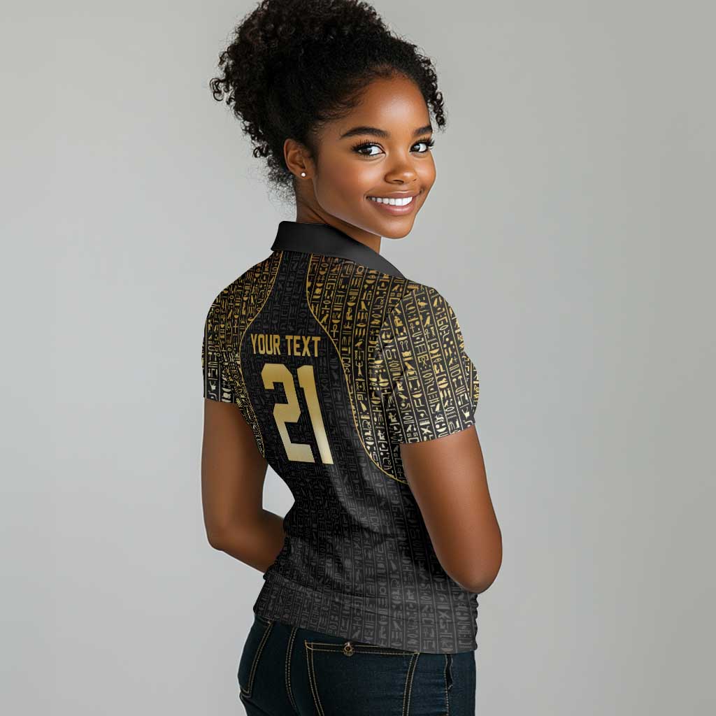 Custom Egypt Pharaohs Women Polo Shirt African Football Champions 2025