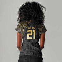 Custom Egypt Pharaohs Women V-Neck T-Shirt African Football Champions 2025