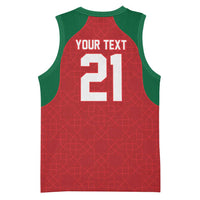 Custom Morocco Atlas Lions Basketball Jersey African Football Champions 2025